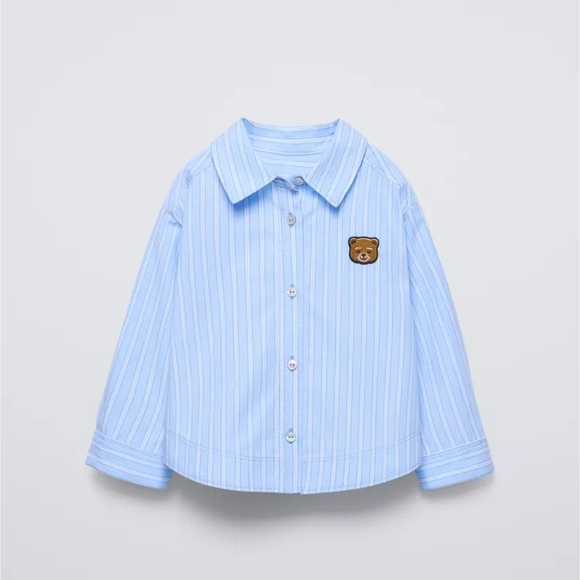 Zara Other - Zara Light Blue Striped Kids Button Down Shirts NWT.